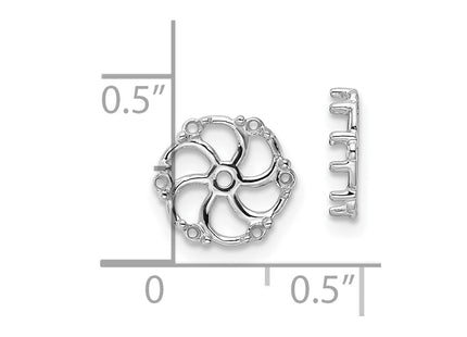 14k White Gold Earrings Style EJM5328 - Classique Jewelry Inc.