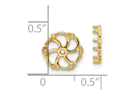 14k Yellow Gold Earrings Style EJM5328 - Classique Jewelry Inc.