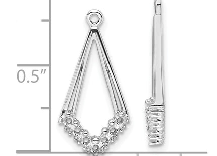 14k White Gold Earrings Style EJM5332 - Classique Jewelry Inc.