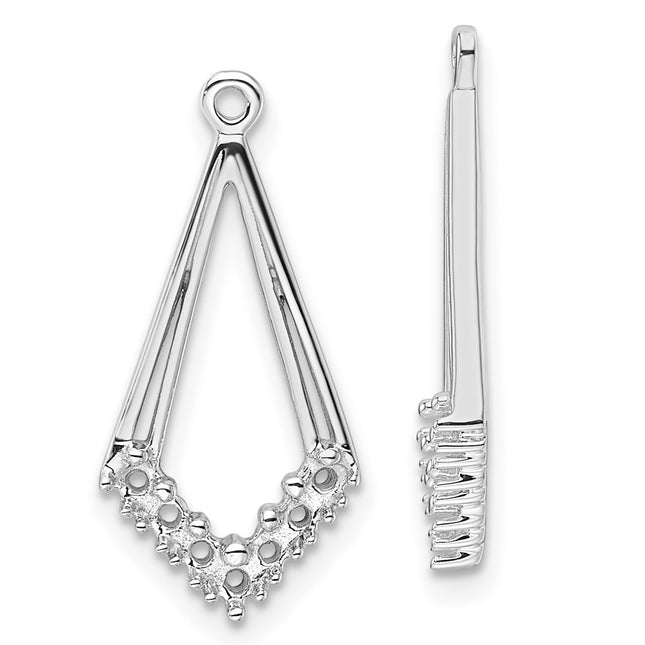 14k White Gold Earrings Style EJM5332 - Classique Jewelry Inc.