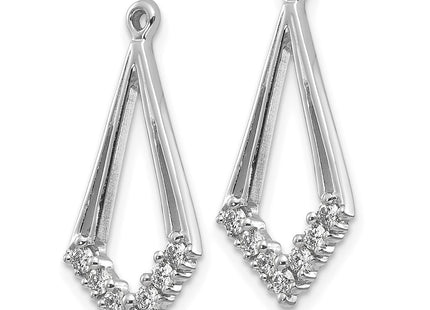 14k White Gold Earrings Style EJM5332 - Classique Jewelry Inc.