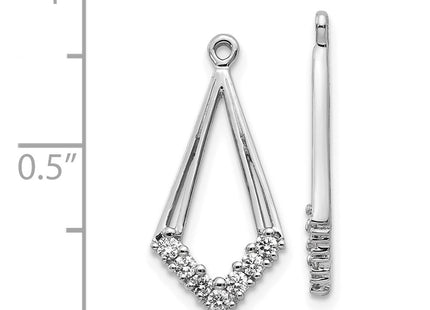 14k White Gold Earrings Style EJM5332 - Classique Jewelry Inc.