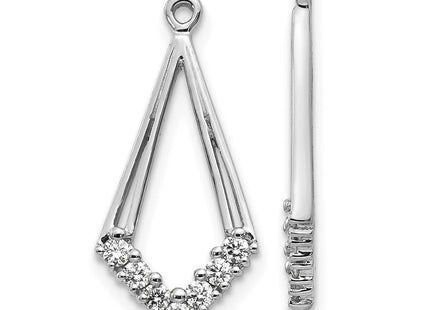 14k White Gold Earrings Style EJM5332 - Classique Jewelry Inc.