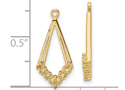 14k Yellow Gold Earrings Style EJM5332 - Classique Jewelry Inc.