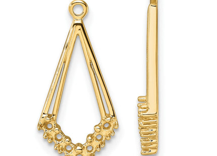 14k Yellow Gold Earrings Style EJM5332 - Classique Jewelry Inc.