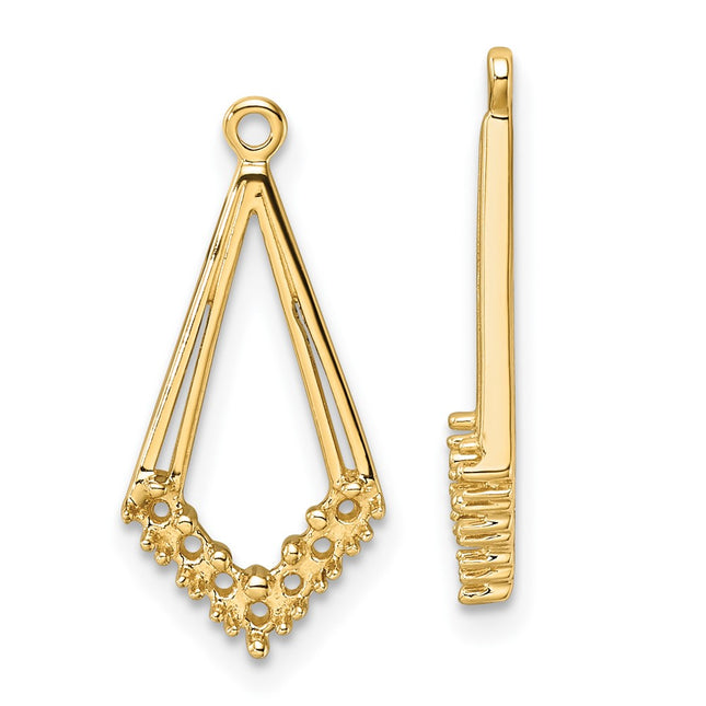 14k Yellow Gold Earrings Style EJM5332 - Classique Jewelry Inc.