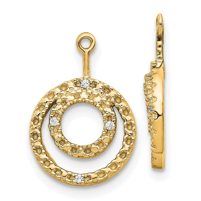 14k Yellow Gold Earrings Style EJM5333 - Classique Jewelry Inc.