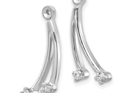 14k White Gold Earrings Style EJM5334 - Classique Jewelry Inc.