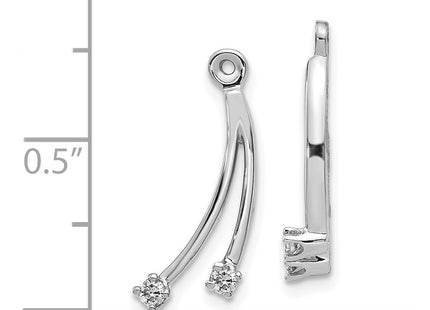 14k White Gold Earrings Style EJM5334 - Classique Jewelry Inc.