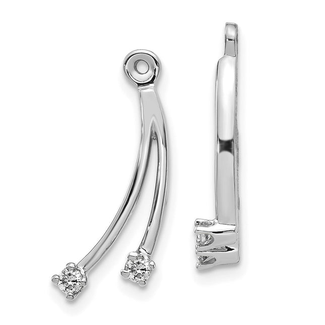 14k White Gold Earrings Style EJM5334 - Classique Jewelry Inc.
