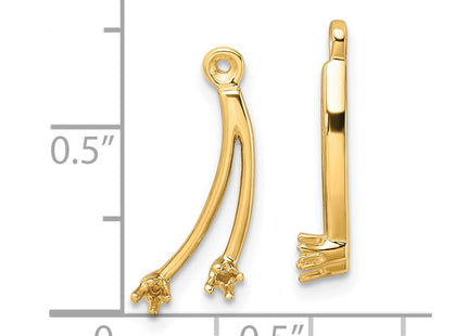 14k Yellow Gold Earrings Style EJM5334 - Classique Jewelry Inc.