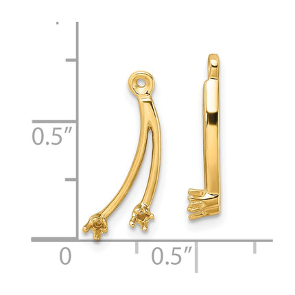 14k Yellow Gold Earrings Style EJM5334 - Classique Jewelry Inc.