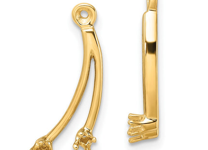 14k Yellow Gold Earrings Style EJM5334 - Classique Jewelry Inc.