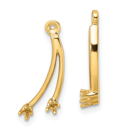 14k Yellow Gold Earrings Style EJM5334 - Classique Jewelry Inc.