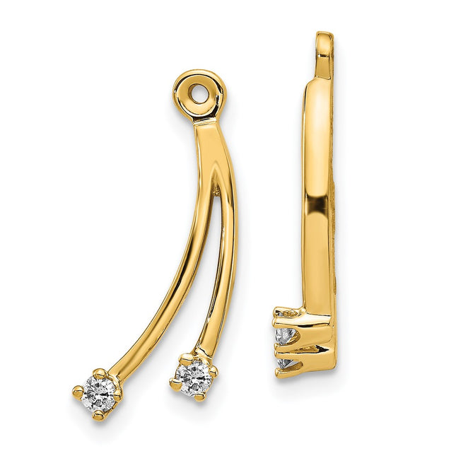 14k Yellow Gold Earrings Style EJM5334 - Classique Jewelry Inc.