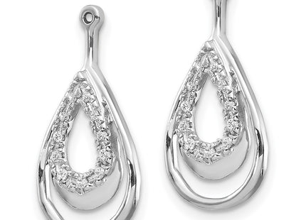 14k White Gold Earrings Style EJM5335 - Classique Jewelry Inc.