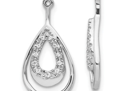 14k White Gold Earrings Style EJM5335 - Classique Jewelry Inc.