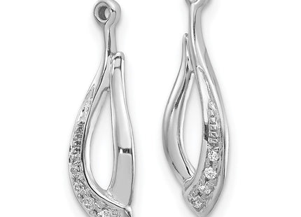 14k White Gold Earrings Style EJM5336 - Classique Jewelry Inc.