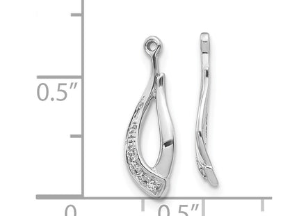 14k White Gold Earrings Style EJM5336 - Classique Jewelry Inc.