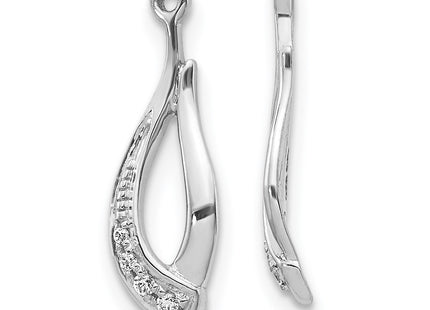 14k White Gold Earrings Style EJM5336 - Classique Jewelry Inc.