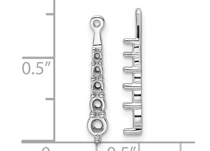 14k White Gold Earrings Style EJM5338 - Classique Jewelry Inc.