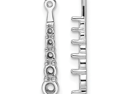 14k White Gold Earrings Style EJM5338 - Classique Jewelry Inc.