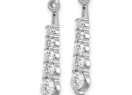 14k White Gold Earrings Style EJM5338 - Classique Jewelry Inc.