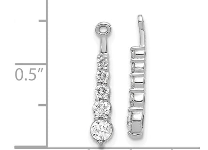 14k White Gold Earrings Style EJM5338 - Classique Jewelry Inc.