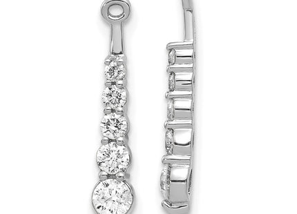 14k White Gold Earrings Style EJM5338 - Classique Jewelry Inc.