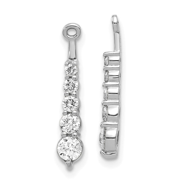 14k White Gold Earrings Style EJM5338 - Classique Jewelry Inc.
