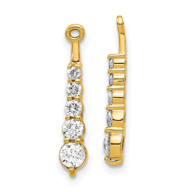 14k Yellow Gold Earrings Style EJM5338 - Classique Jewelry Inc.
