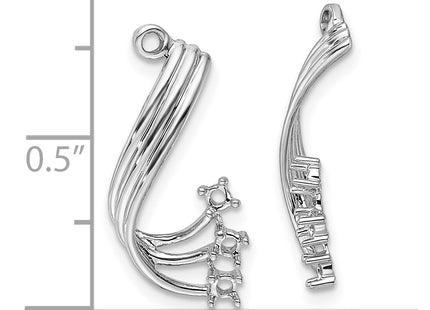 14k White Gold Earrings Style EJM5339 - Classique Jewelry Inc.