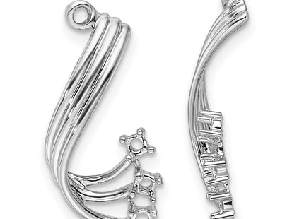 14k White Gold Earrings Style EJM5339 - Classique Jewelry Inc.