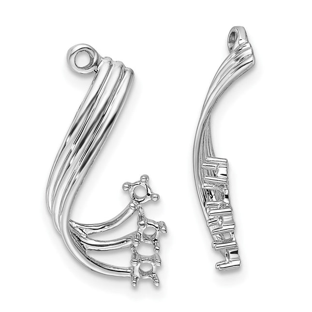 14k White Gold Earrings Style EJM5339 - Classique Jewelry Inc.