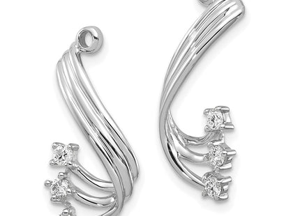 14k White Gold Earrings Style EJM5339 - Classique Jewelry Inc.