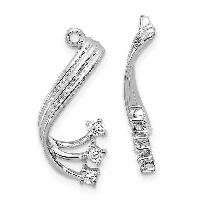 14k White Gold Earrings Style EJM5339 - Classique Jewelry Inc.