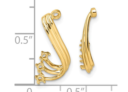14k Yellow Gold Earrings Style EJM5339 - Classique Jewelry Inc.