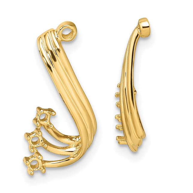 14k Yellow Gold Earrings Style EJM5339 - Classique Jewelry Inc.