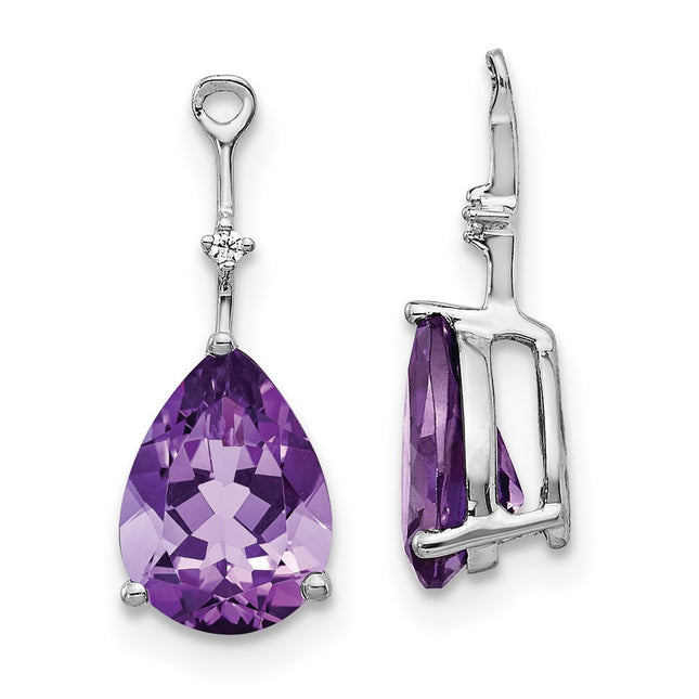 14k White Gold Earrings Style EJM5340 - Classique Jewelry Inc.