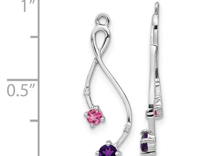 14k White Gold Earrings Style EJM5341 - Classique Jewelry Inc.