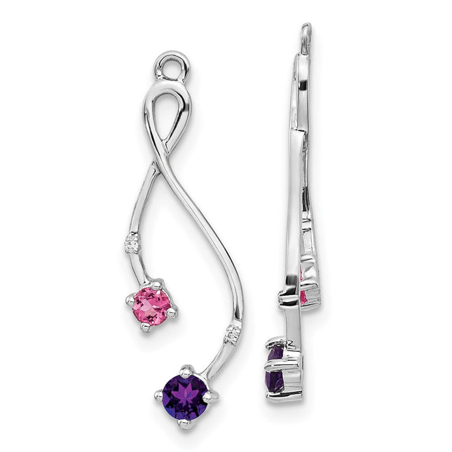 14k White Gold Earrings Style EJM5341 - Classique Jewelry Inc.