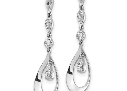 14k White Gold Earrings Style EJM5343 - Classique Jewelry Inc.