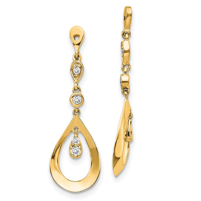 14k Yellow Gold Earrings Style EJM5343 - Classique Jewelry Inc.