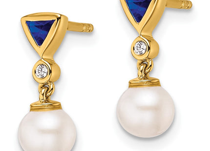 14k Yellow Gold Earrings Style EM10036 - Classique Jewelry Inc.