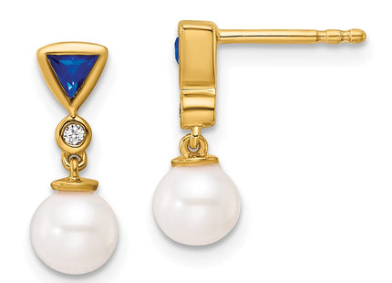 14k Yellow Gold Earrings Style EM10036 - Classique Jewelry Inc.