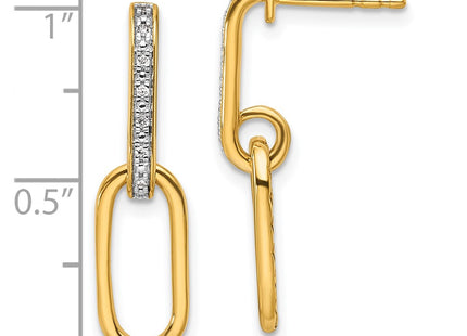 14k Yellow Gold Earrings Style EM10043 - Classique Jewelry Inc.