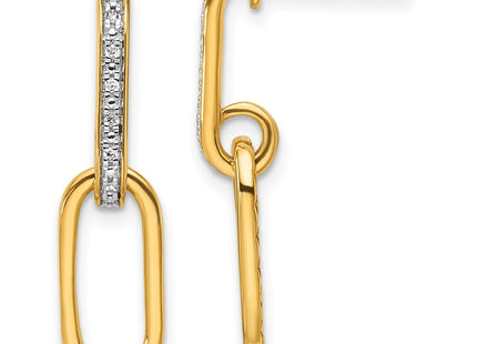 14k Yellow Gold Earrings Style EM10043 - Classique Jewelry Inc.