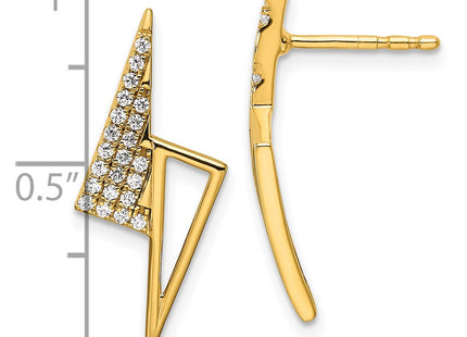 14k Yellow Gold Earrings Style EM10162 - Classique Jewelry Inc.