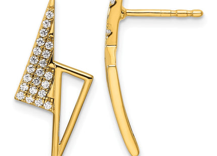 14k Yellow Gold Earrings Style EM10162 - Classique Jewelry Inc.