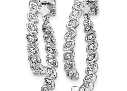 14k White Gold Earrings Style EM10173 - Classique Jewelry Inc.